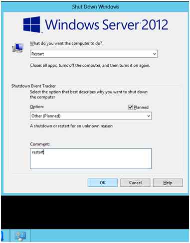 restart the computer